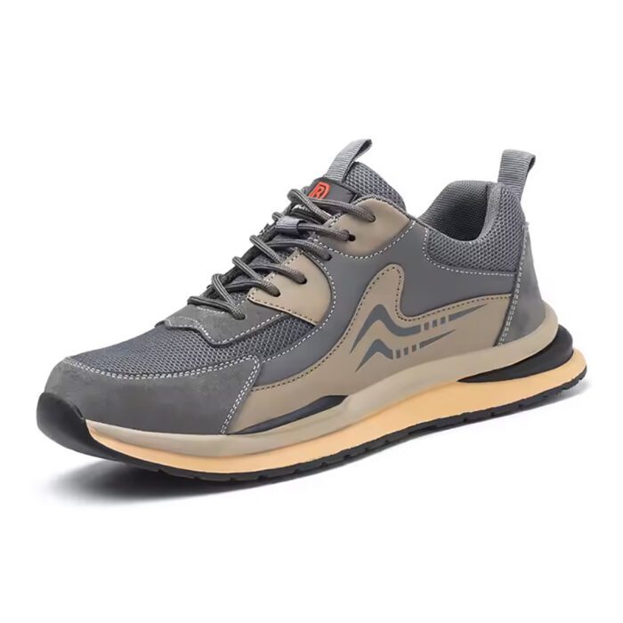 Revolver-Gray Birks Revolver - Kevlar Steel Toe Safety Work Shoes - Image 1